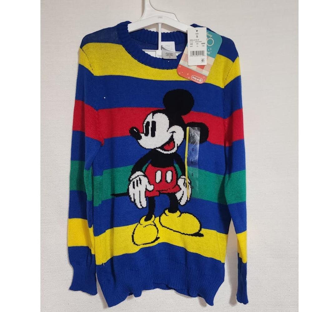 Mickey mouse knitted sweater women's small